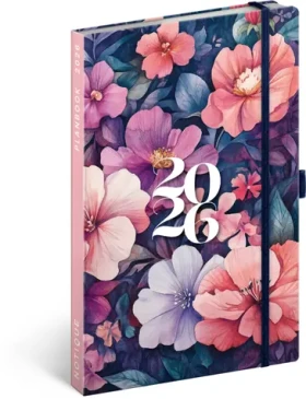 NOTIQUE Planbook diár/notes Kytica 2026, 13 x 21 cm (PGD-35584-V)