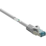 Renkforce RF-5047486 RJ45 sieťové káble, prepojovacie káble CAT 6A S/FTP 5.00 m sivá samozhášavý 1 ks; RF-5047486