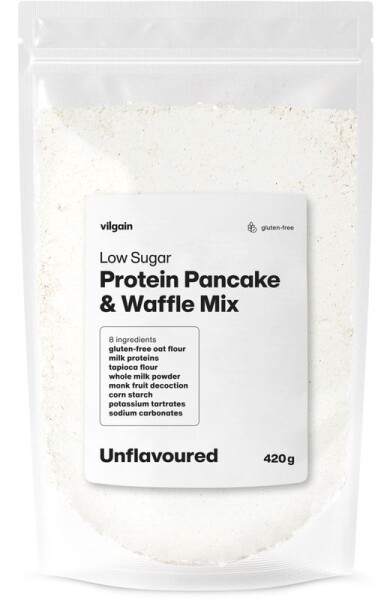 Vilgain Protein Pancake & Waffle Mix Low Sugar – bez príchute 420 g