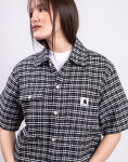 Carhartt WIP W' S/S Michigan Shirt Kander Check, Black M