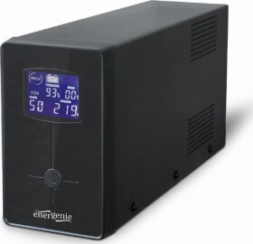 UPS Energénia-Gembird Line-Interactive 1200VA / 3xIEC / 2xSchuko 230V / USB / RJ11 / LCD (EG-UPS-033)