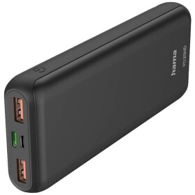 Hama PD20-HD čierna / powerbank / 20000 mAh / 3A / 2x USB-A / 1x USB-C / PD/QC (201663)