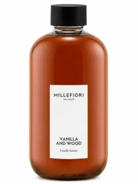 Millefiori Vanilla Wood 500 ml / Náhradná náplň do arómy difuzéra / Sladká vôňa (77REDV)