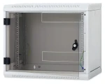 Triton 19" rozvádzač jednodielny 9U/600mm / Rozvádzač / Nástenné / Odnímateľné bočnice / Celosklenené dvere (RUA-09-AS6-CAX-A1)