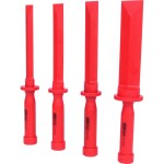 Sada mäkkých sekáčov, 4 kusy, 19-38 mm KS Tools 911.8130; 911.8130