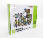 Mamido Mamido Farebná magnetická stavebnica guľôčková dráha 135 dielikov MT1467