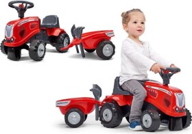 FALK Traktor Baby Mac Cormick červený s prívesom príslušenstvo