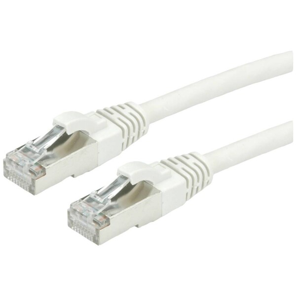 Roline 21.15.0854 RJ45 sieťové káble, prepojovacie káble CAT 6a (surový kábel CAT 7) S/FTP 0.50 m sivá dvojžilový tienený, bez halogénov, samozhášavý 1 ks; 21.15.0854