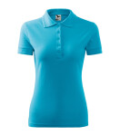 Tričko Pique Polo tyrkysové XL