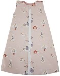 EKO Vak na spanie bavlnený multifunkčný My farm Powder pink 50x75 cm, 3-12m 2,5 TOG
