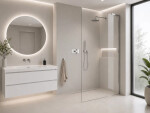 CERANO - Sprchová zástena Walk-in Onyx L-pravá vzpera - 8 mm - chróm, transparentné sklo - 120x200 CER-8050BD1070