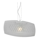Luxera SKYCRISTALL závesné svietidlo E27 biela / 100W / IP20 (SKL000393318)
