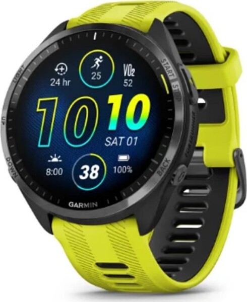 Garmin Garmin Forerunner 965 3,56 cm (1.4") AMOLED 47 mm Cyfrowy 454 x 454 px Ekran dotykowy Žltý Wi-Fi GPS