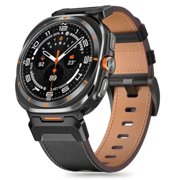 Tech-Protect Delta Pro čierna / Remienok / Samsung Galaxy Watch Ultra 47 mm / kožený