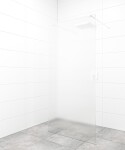 Sprchová zástena Walk-in 100 cm SAT vo farbe profilu biela SATBWI100MSZAVB SATBWI100MSZAVB