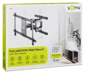 Goobay Pro FULLMOTION XL čierna / Nástenný držiak pre TV / 43-100" / VESA 800x400 / nosnosť 60 kg (49746)