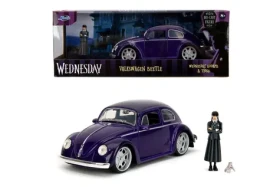 Jada Wednesday auto 1972 VW Beetle 1:24 a figúrka Wednesday