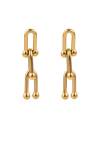 Marc Malone Úchvatné pozlátené visiace náušnice Ivy Gold Earrings MCE250180G