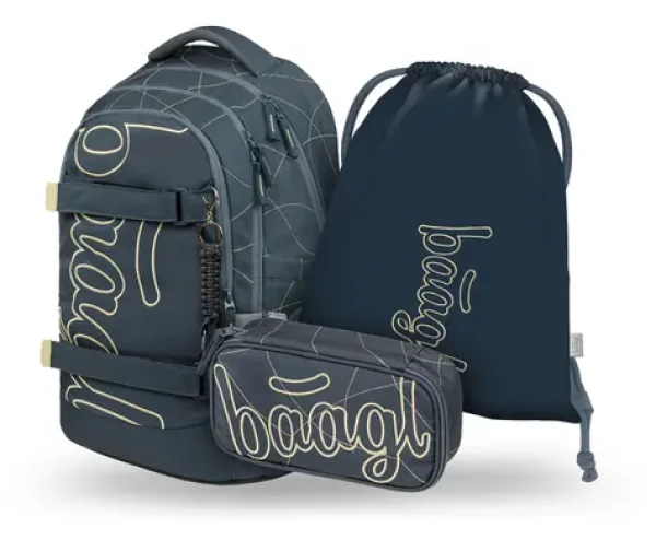 BAAGL SET 3 Skate Max Wave: batoh, peračník, vrecko GRS (A-36079)