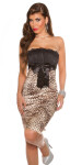 Sexy Bandeau-Cocktaildress with bow blackred 12