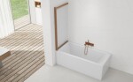Vaňová zástena SAT Vision 140x120 cm brúsený rose gold SATVZVI120RG SATVZVI120RG