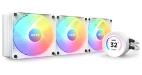 NZXT Kraken Elite 360 RGB biela / Vodný chladič / 3x 120mm / 4-pin PWM / LCD displej / AMD + Intel (RL-KR36E-W1)