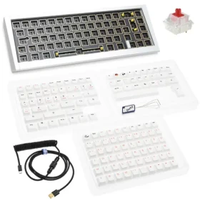 Ducky Outlaw 65 Barebone / RGB / ISO Layout / 1100g / strieborná (PKOU2367IST-ISO02)