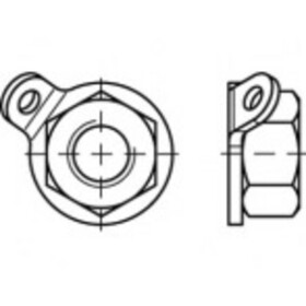 TOOLCRAFT TO-5380401 matice bez rizika straty M6 88153 nerezová ocel A2 25 ks; TO-5380401