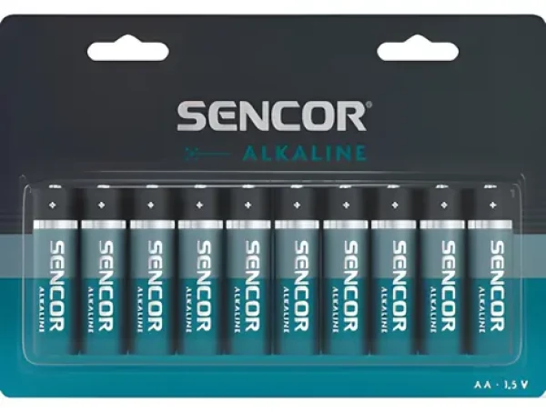 Sencor Alkalická batéria AA 10 ks / Batéria / alkalická / jednorazová (SBA LR6 10BP AA Alk)