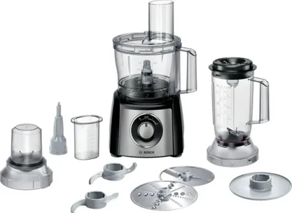 BOSCH Kuchynský robot MultiTalent Power MCM3PM386 čierna/nerez / 900 W / 2,3 l misa / 2 rýchlosti (MCM3PM386)