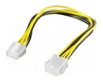 PremiumCord Predlžovací napájací kábel EPS 8 pin / Napájací kábel / 28 cm (kn-20)