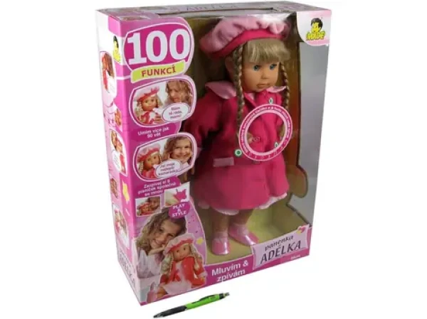 MaDe 62307 Bábika Adélka 100 funkcií ružová