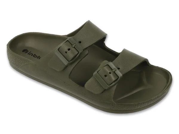 BEFADO 159M133 pánské pěnové pantofle INBLU khaki 42 159M133_42