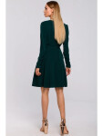 Dámske šaty M487 Tmavo zelená - MOE 42/XL tmavě zelená