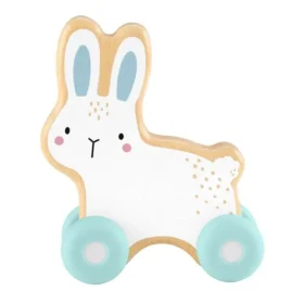 Mattel Fisher Price drevený zajačik na kolieskach