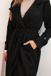 Dámsky kabát 4595 Black - K-Fashion UNI černá