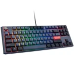 Ducky One 3 TKL Cherry MX-Ergo-Clear modrá / herná klávesnica / podsvietená / mechanická / drôtová USB-C / US (DKON2187ST-EUSPDCOVVVC2)