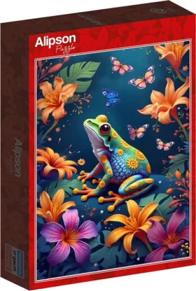ALIPSON Puzzle Žabka a motýliky