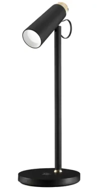 Immax TIT čierna so zlatými prvkami / LED stolná lampička / Qi nabíjanie / 12W / 150lm (08991L)