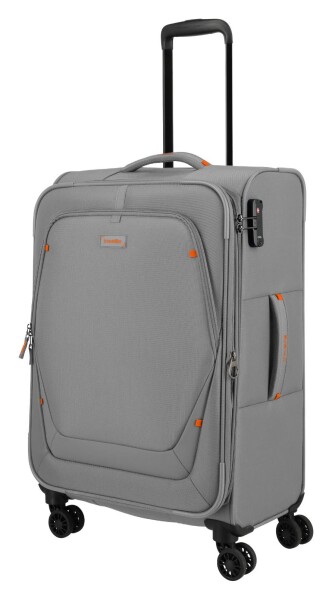Stredný textilný kufor Travelite Umbria M Smoky Grey