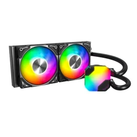 Montech Hyper Flow ARGB čierna / 2x 120mm / 29.1 dB @ 2100 RPM / 76.2 CFM / AMD + Intel (HYPER FLOW ARGB 240 (B))