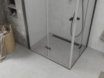 MEXEN/S - Lima Duo sprchovací kút 80 x 70, transparent, čierna 856-080-070-70-00-02