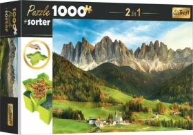 Trefl - Puzzle - 2v1 Dolomity, Taliansko s triedičom