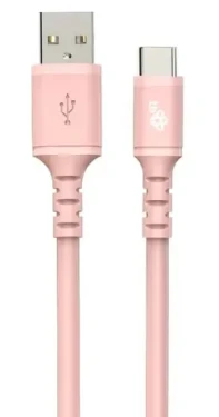 TB Touch USB-A - USB-C ružová / dátový kábel / 1 m / silikónový (AKTBXKUCMISI10P)