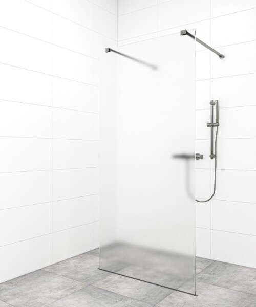 Sprchová zástena Walk-in 100 cm SAT vo farbe profilu Gun metal SATBWI100MSZAVGM SATBWI100MSZAVGM