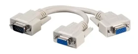 MicroConnect VGA Y-splitter kábel VGA (M) - 2x VGA (F) 0.3m šedá (MONG2H)