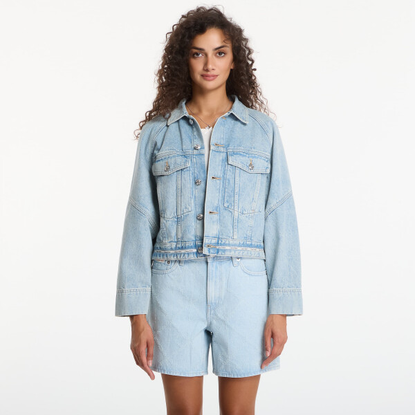 Bunda Calvin Klein Jeans Branded Boxy Denim Jacket Fresh Water S