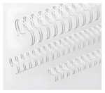 EuroSupplies Kovové chrbty 8mm biela / pre 36-50 listov - 80 g papiera / 100 ks
