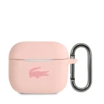 Lacoste Liquid Silicone Glossy Printing Logo Puzdro pre Airpods 3 Pink (57983108885)
