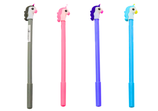 Mamido Propiska s hlavou jednorožca a uzáverom čierny atrament 0,5 mm mix